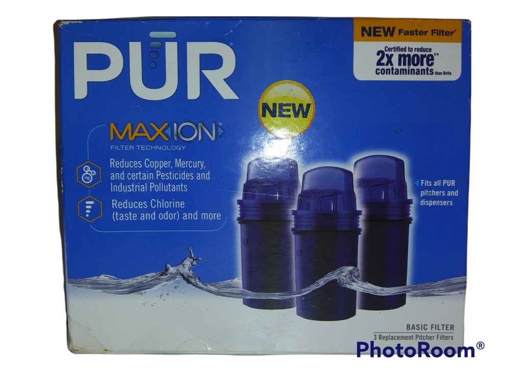Max Ion Pur Basic Filters 3 Pack Replacement Pitcher Filters Model PPF900Z New