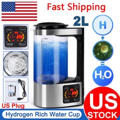 2L Electric Hydrogen Water Ionizer Generator Machine Water Generator US Plug