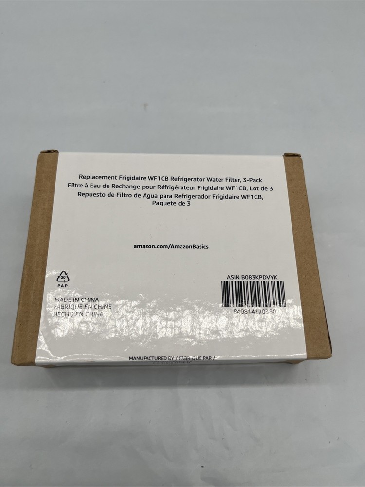 Replacement 3-Pack Frigidaire WF1CB Water Filters for Pure Refrigerator Water