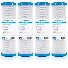 Aquasure Pioneer 1 Micron Coconut Shell Carbon Block Water Filter 10″ (4X)