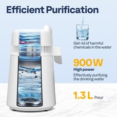 Water Distiller Countertop 1.6 Gallon/6L 900W Distilled Water Machine with Sm…