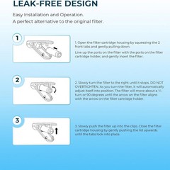 For GE XWFE Filter Replacement Refrigerator Water Without Chip Lead Reduction