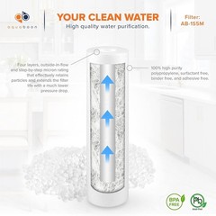 Clean Water Clarity with 5 Micron Sediment Filter – 25-Pack