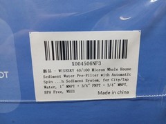 Wisesky WSU1 100um & 40um Dual Filtration 30GPM Flow Rate Water Pre-Filter