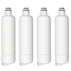 4pc Water Filter Replacement for Bosch Ultra Clarity Pro BORPLFTR50, BORPLFTR55