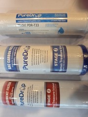 3 PureDrop Reverse Osmosis Water Filters SEALED RO 5th Stage, 1st & 2nd Stage