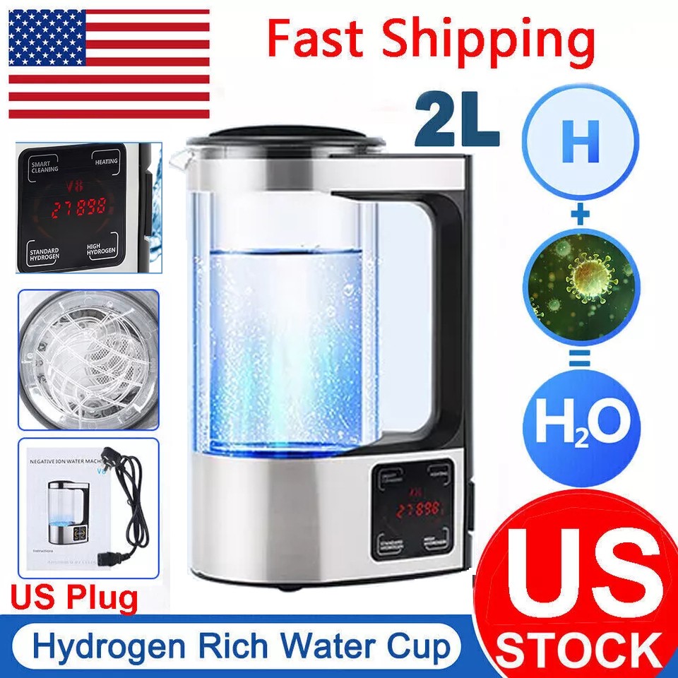 2L Hydrogen Water Pitcher Maker Machine Hydrogen Water Bottle Generator 1800 PPB