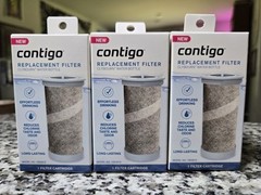 3 Pack Contigo Replacement Water Filter Cartridge 1352812 Clybourn Water Bottles