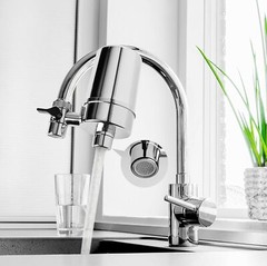 DF2-CHR Faucet Water Filter 500 Gallons Water Filter for Sink Faucet
