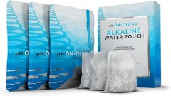 Alkaline Water Filter Pouch 3pk – Portable pH 9 Water Filtration, Minerals, C…