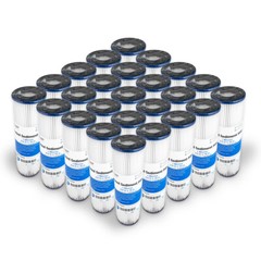 Pleated Poly Sediment Water Filter Cartridge Standard 2.5×10″ 1 Micron 25 Pack