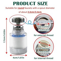 High-Quality 2-Pc Sink Faucet Filter – Chlorine Reduction & Easy Installation