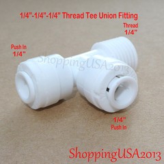 4X T40 Coconut Inline Carbon Filter 10X2″ Omnipure RO +8 Male Elbow Tee Fitting*