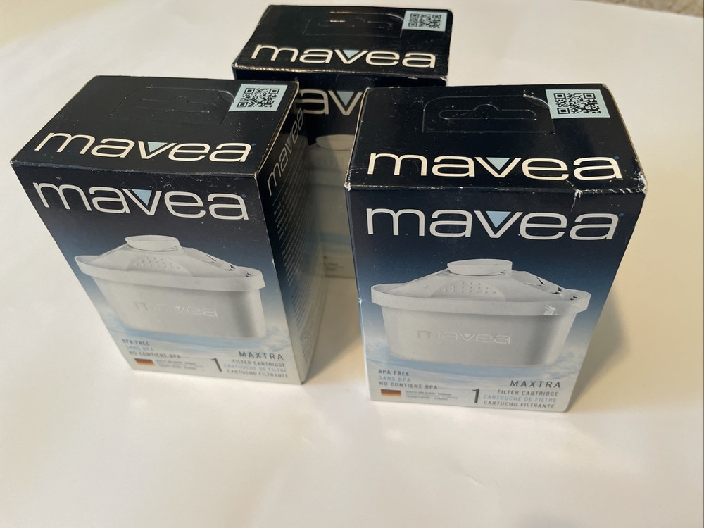 Mavea Maxtra Water Filter Cartridge Pack of 3 Replacement Filters