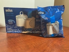 Braun Water Filter Cartridges Lot of 3 Genuine OEM Coffee Maker Filters 2-Pack +