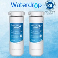 2 Packs Waterdrop XWF Refrigerator Water Filter, Replacement For GE® XWF.