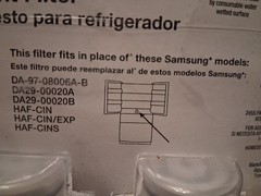 2 Pack HDX Refrigerator Samsung Replacement Box Filters Box 50