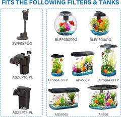 3 Pack Small Replacement Aquarium Filter Cartridges – Crystal Clear Water