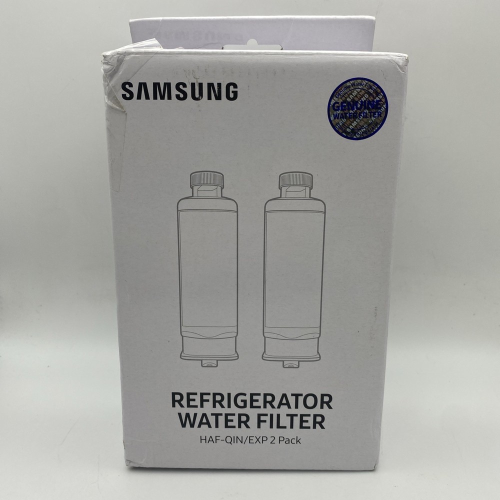 NEW Samsung 2-Pack Genuine HAF-QIN/EXP Refrigerator Water Filters. Sealed