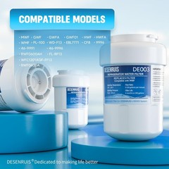 DESENRUIS MWF GWF 46-9991 MWFP Smartwater Fridge Water Filter Replacement