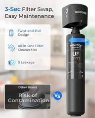 Under Sink Water Filter Replacement Set 0.01 Micron Reduces Lead Chlorine