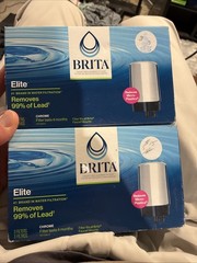 NEW Brita Elite Tap Water Filtration System for Faucets 6 Pack Free Shipping
