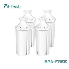 Fil-Fresh 4-Pack NSF Water Filter for Brita® Classic OB03, 35557, Mavea® 107007