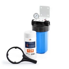 Big Blue 10″ Whole House Water Filter System 1″+ Bracket+ String Wound Sediment