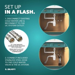 Under Sink Water Filter – 10K Gallon Life, Reduces Lead & Chlorine, NSF Certi…