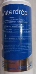 LG WD-F32 Refrigerator Water Filter Replacement Waterdrop Model New Sealed