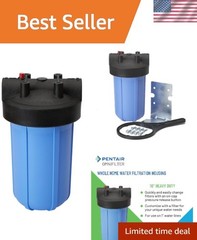 Whole Home » Heavy-Duty Big Blue Water Filtration System with Pressure Relief…