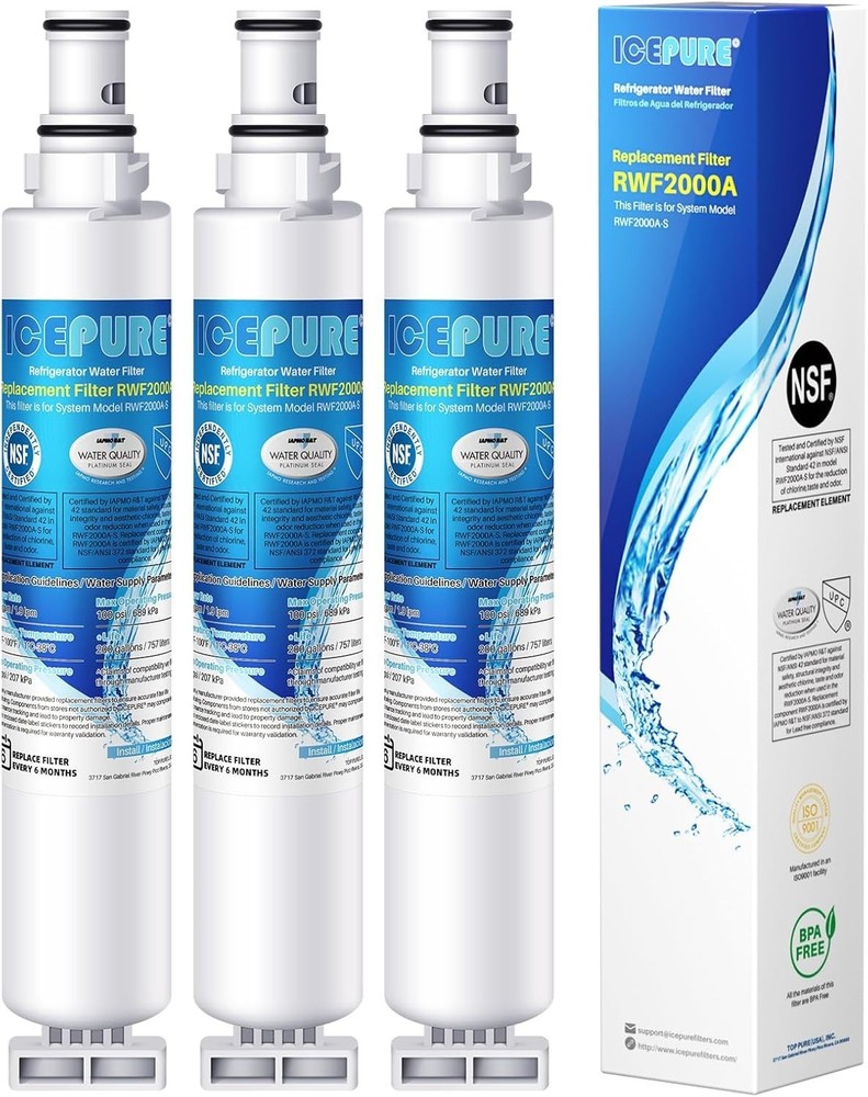 ICEPURE Filter Replacement for Kenmore 9915, 469915, Whirlpool EDR6D1 – 4 Pack