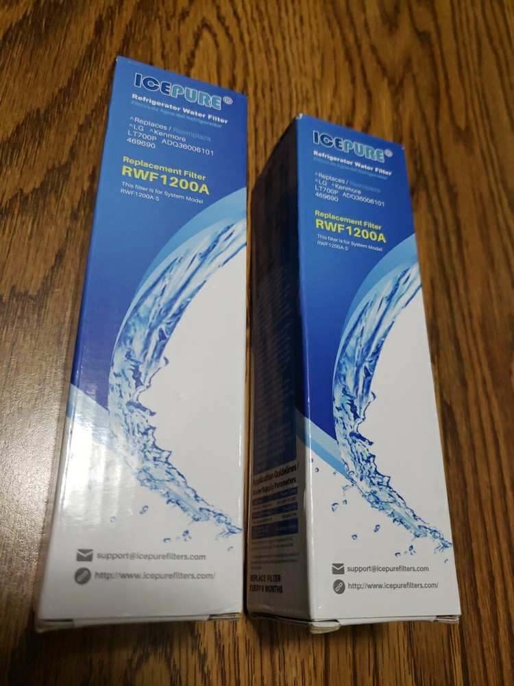 IcePure RWF1200A Replacement Refrigerator Water Filter – lot of 2 New And Sealed