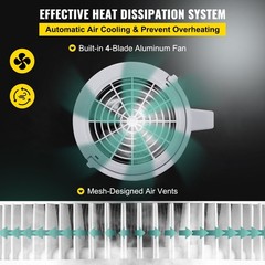 Stainless Internal 4L Water Distiller 750W Daily Purification