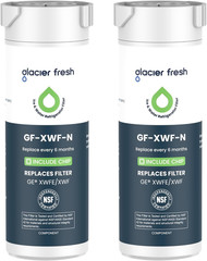 XWFE Water Filter 2-Pack for GE Refrigerators – NSF/ANSI 42 Certified