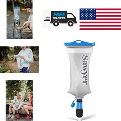 Squeeze Water Filtration System Lightweight Manual Filter with 2 Liter Bladder