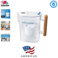 Pure Filter Pitchers for Drinking Water, 10 Cup 150 Gallon Filter, Tritan BPA…