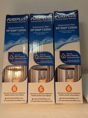 PUREPLUS PP-RWF1200A Replacement Water Filter, Pack of 3 NEW Sealed