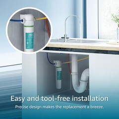 Under Sink Water Filter AQUA CREST for GE FQK1K FQK2J GXK185K GX1S50R Pack of 1