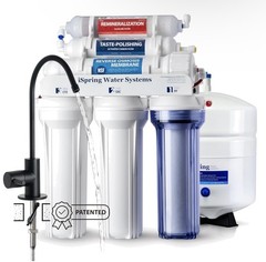 iSpring RCC7AK NSF Certified 6 Stage Reverse Osmosis System w/Alkaline Filter