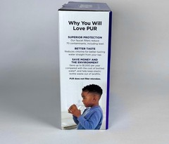 PUR FM3333B Faucet Water Filtration System- Vertical Mount, White, Lead Reducing