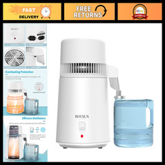 1.1 Gallon Water Distiller Countertop Machine – BPA-Free, Stainless Steel, 750W