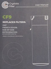 Crystala Filters 5 Pack Replaces Filters XWF, French Door & Side-by-side CF9 New