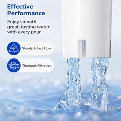 Fil-Fresh 4-Pack NSF Water Filter for Brita® Classic OB03, 35557, Mavea® 107007
