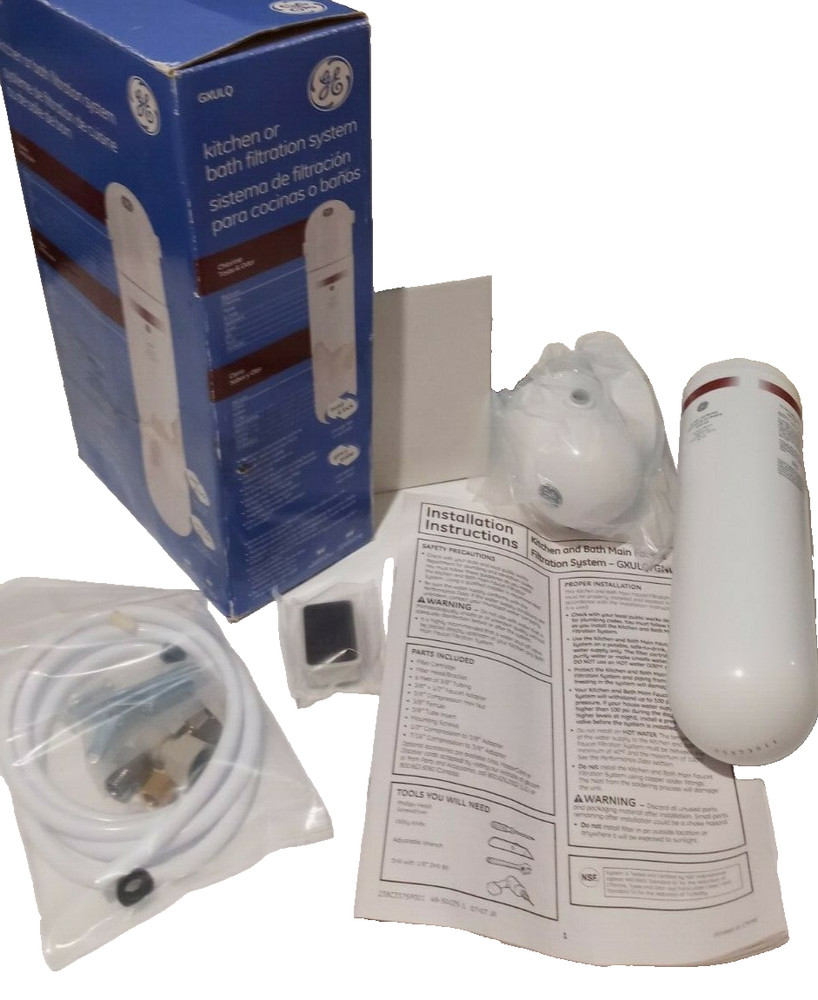 GE Water Filter Kitchen or Bath Filtration System GXULQ