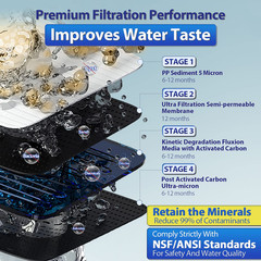 Ultra-Filtration Under Sink Water Filter System – 99.99% Contaminant Removal