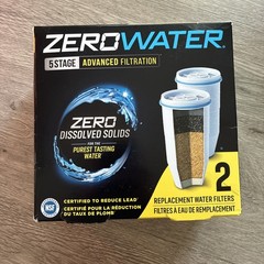 Zero Water 5 Stage Advanced Filtration 2 Pack Replacement Water Filters ZR-017