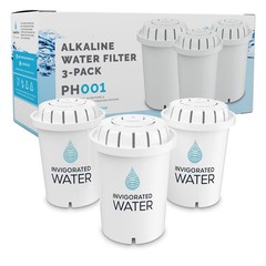 Invigorated Water PH001 White Alkaline Water Filter Replacement Filters for all