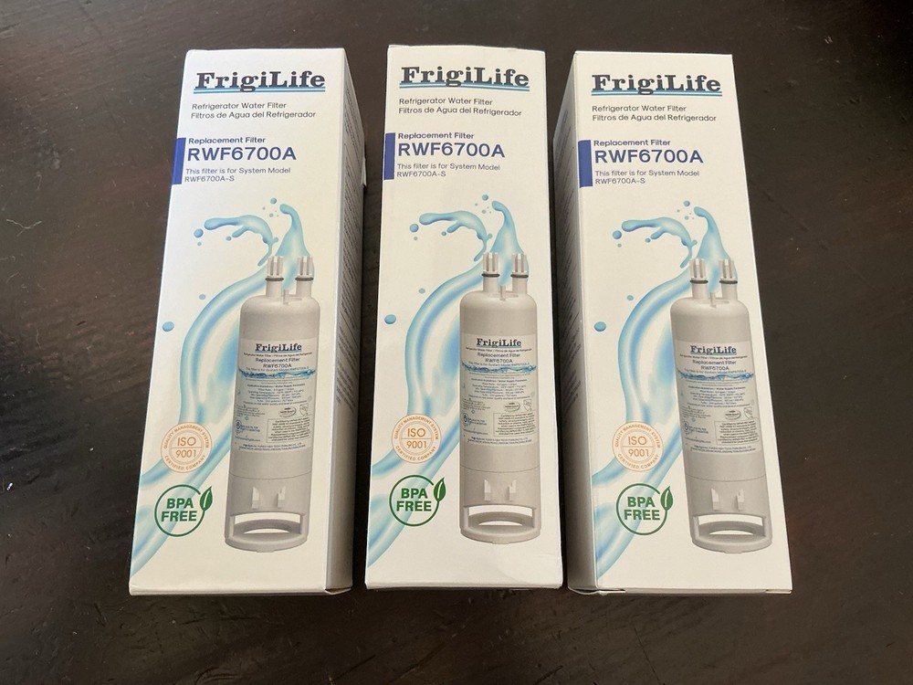Frigilife RWF6700A Refrigerator Water Filter Replacement – Pack of 3