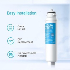 AQUACREST DW2042FR-09 Refrigerator Water Filter, Compatible with DW2042FR, (3)